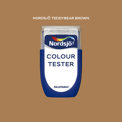 Colour tester i kulören Teddybear Brown