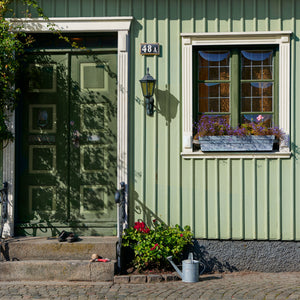 Utomhus färgprov i kulören Nordsjö My Garden