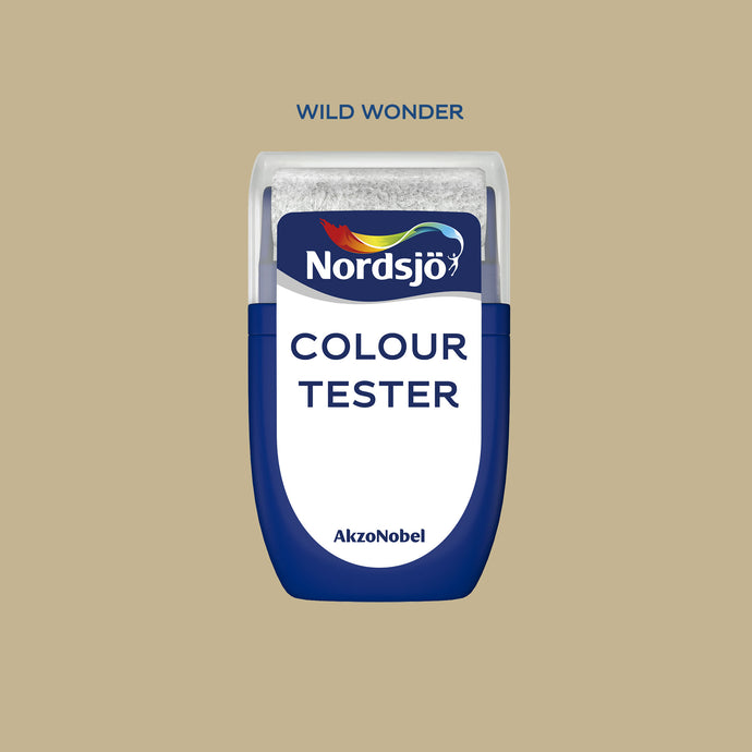 Colour tester i kulör Wild Wonder - Årets kulör 2023